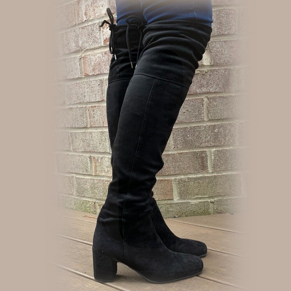 Franco Sarto Persis Heeled Over-The-Knee High Boots Sz8